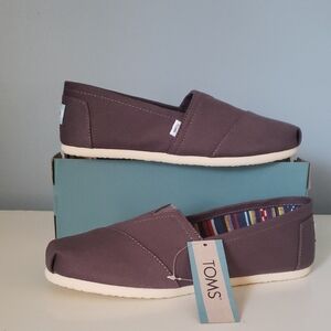 🆕️ Toms Alpargata Women's Slip-On Canvas Shoes in Ash  Size 7.5